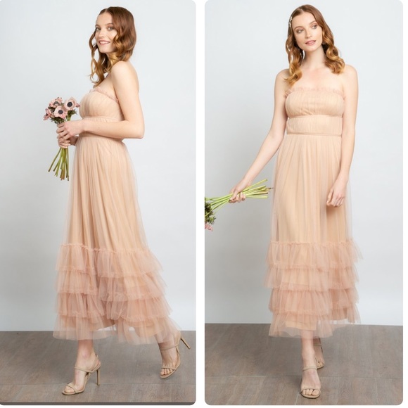 Anthropologie Graciela tiered tulle maxi d… - Picture 3 of 6